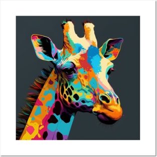 Pop Art Giraffe Posters and Art